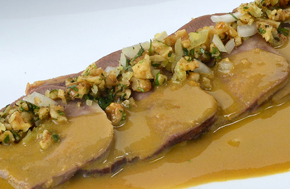 Beef Tongue in Walnut Sauce | Marca Chile
